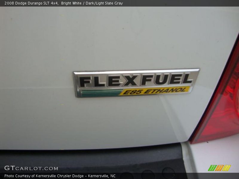 Bright White / Dark/Light Slate Gray 2008 Dodge Durango SLT 4x4