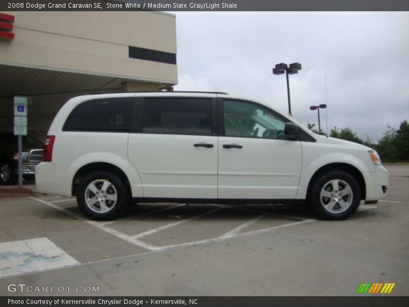 Stone White / Medium Slate Gray/Light Shale 2008 Dodge Grand Caravan SE
