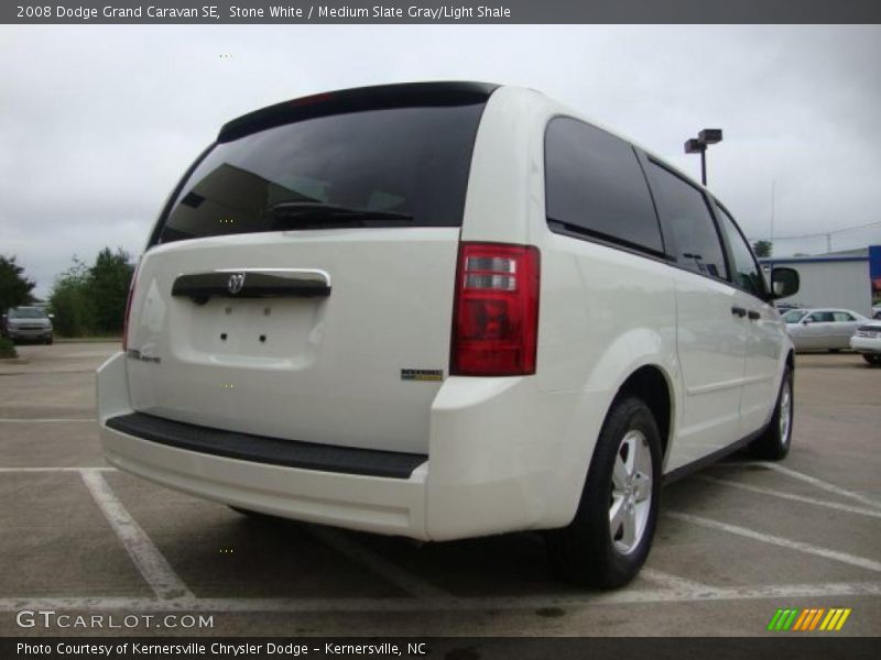 Stone White / Medium Slate Gray/Light Shale 2008 Dodge Grand Caravan SE