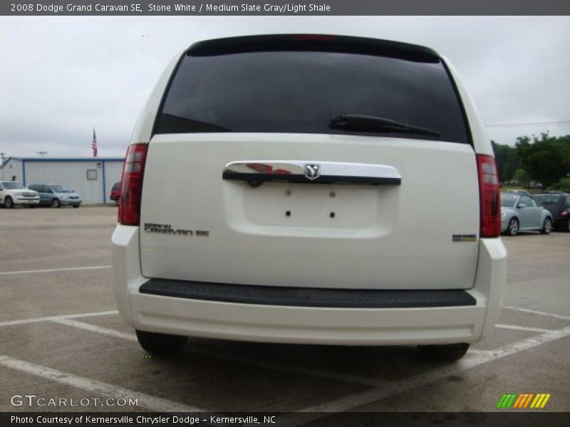 Stone White / Medium Slate Gray/Light Shale 2008 Dodge Grand Caravan SE