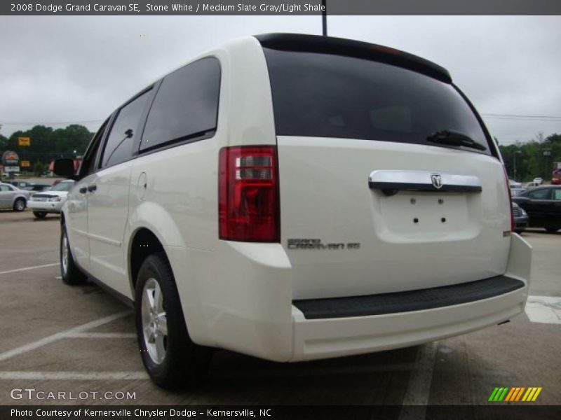 Stone White / Medium Slate Gray/Light Shale 2008 Dodge Grand Caravan SE