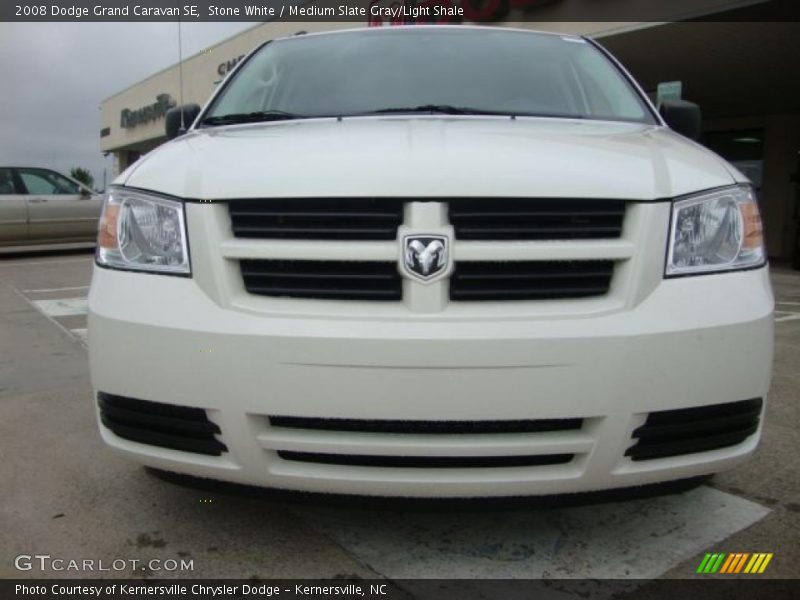 Stone White / Medium Slate Gray/Light Shale 2008 Dodge Grand Caravan SE