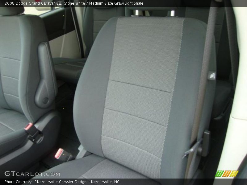 Stone White / Medium Slate Gray/Light Shale 2008 Dodge Grand Caravan SE