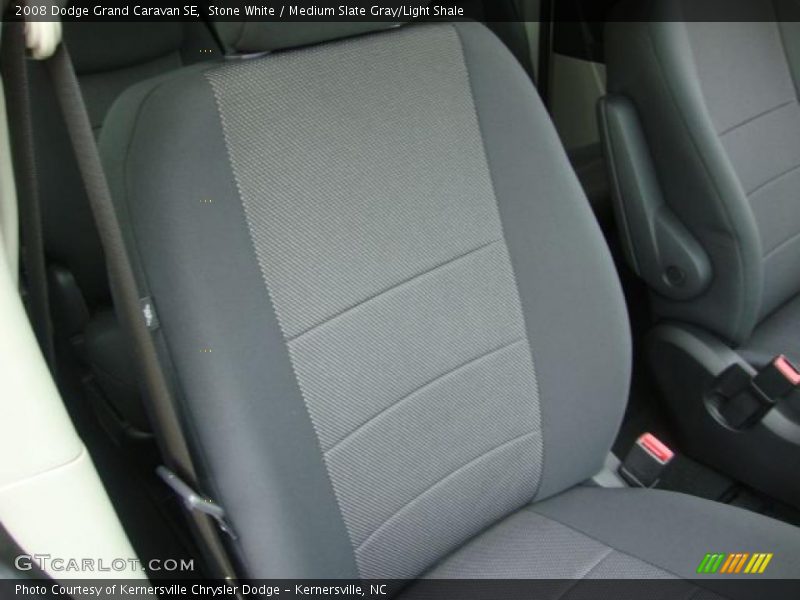 Stone White / Medium Slate Gray/Light Shale 2008 Dodge Grand Caravan SE