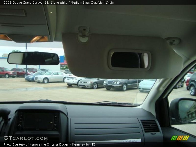Stone White / Medium Slate Gray/Light Shale 2008 Dodge Grand Caravan SE