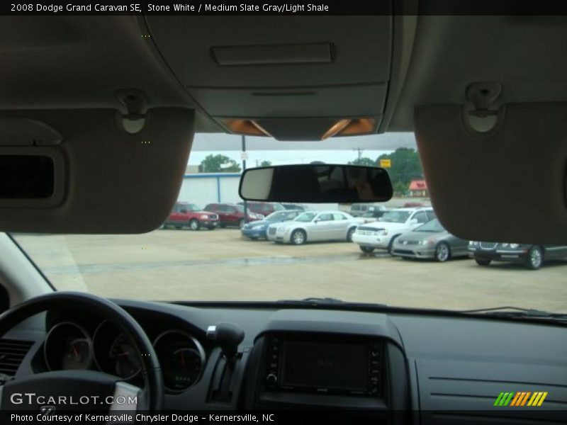 Stone White / Medium Slate Gray/Light Shale 2008 Dodge Grand Caravan SE