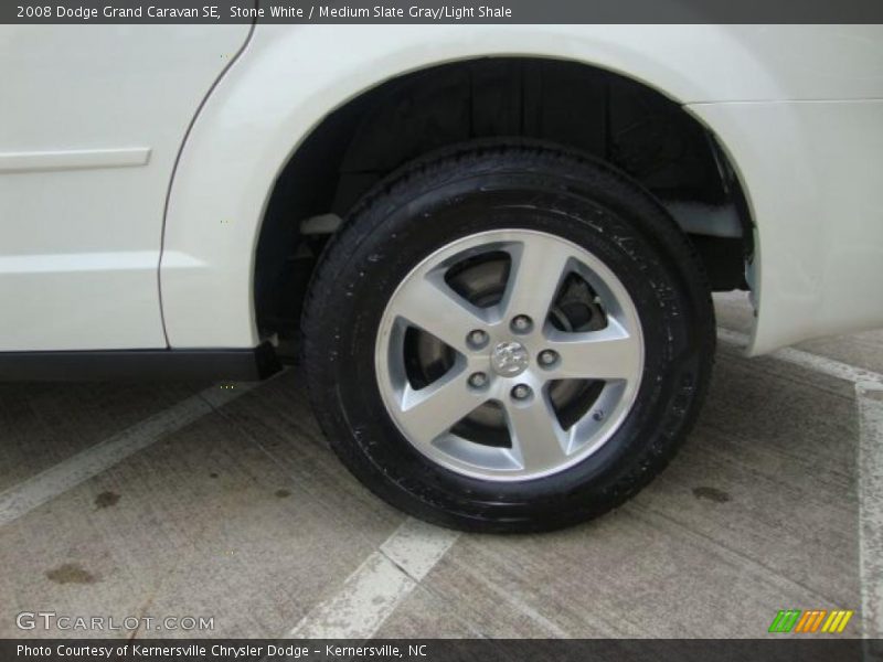 Stone White / Medium Slate Gray/Light Shale 2008 Dodge Grand Caravan SE