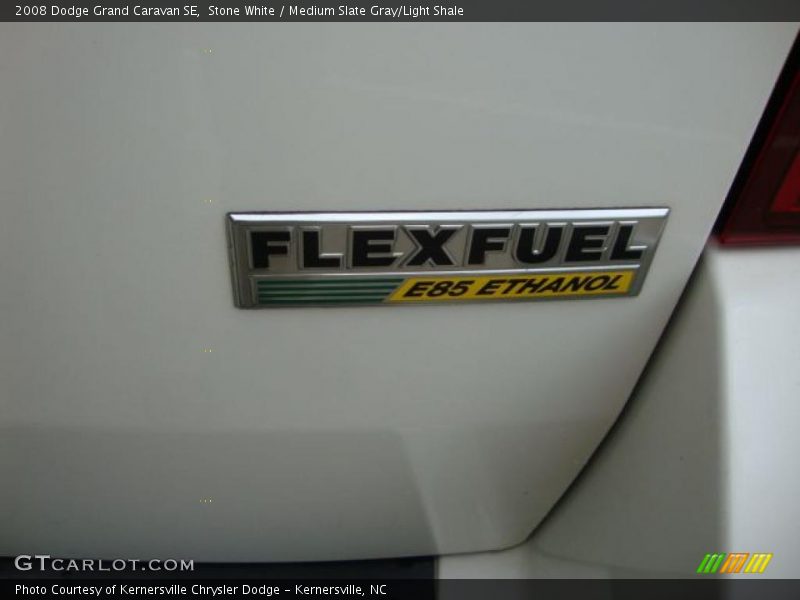 Stone White / Medium Slate Gray/Light Shale 2008 Dodge Grand Caravan SE