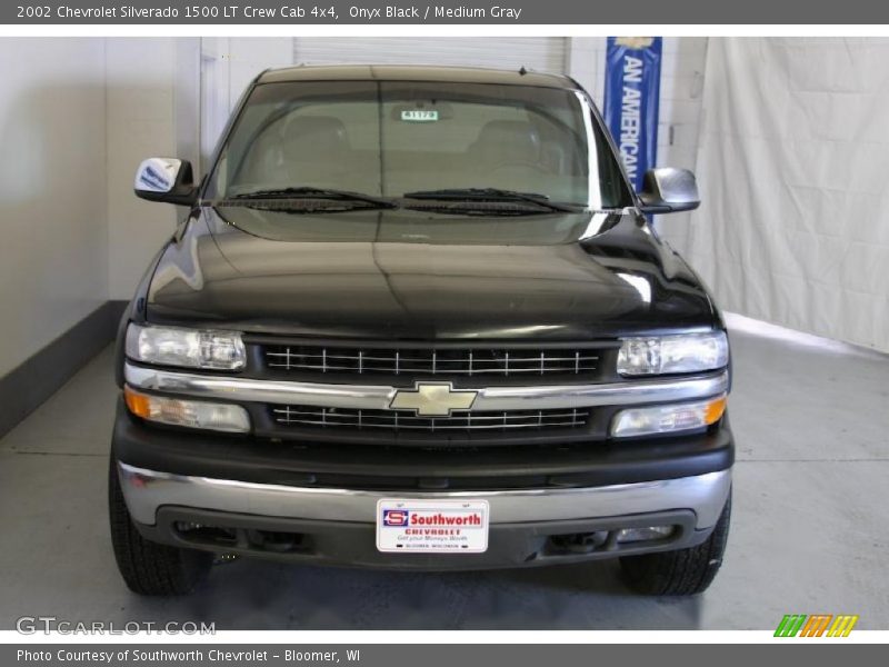 Onyx Black / Medium Gray 2002 Chevrolet Silverado 1500 LT Crew Cab 4x4