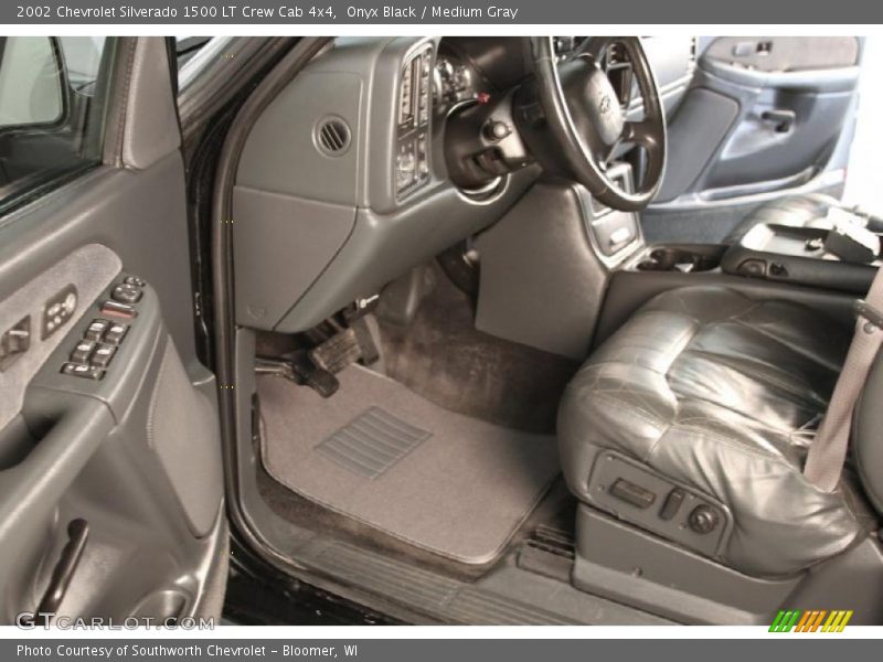 Onyx Black / Medium Gray 2002 Chevrolet Silverado 1500 LT Crew Cab 4x4