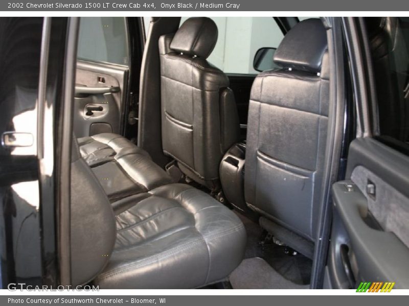 Onyx Black / Medium Gray 2002 Chevrolet Silverado 1500 LT Crew Cab 4x4