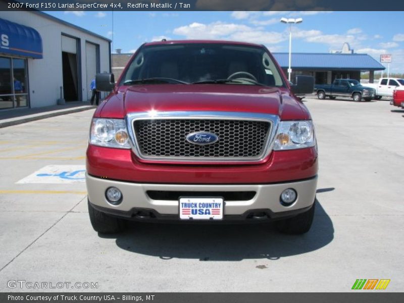 Redfire Metallic / Tan 2007 Ford F150 Lariat SuperCrew 4x4