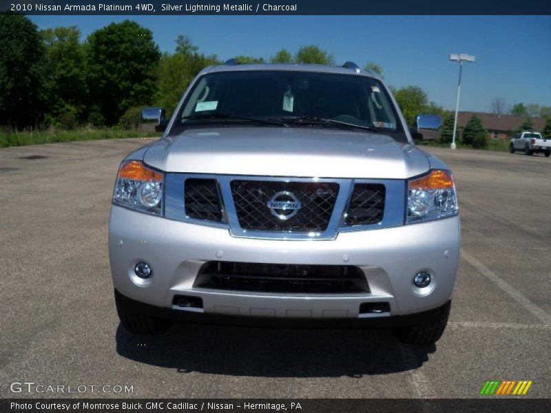 Silver Lightning Metallic / Charcoal 2010 Nissan Armada Platinum 4WD