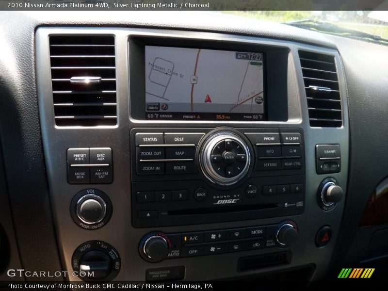 Silver Lightning Metallic / Charcoal 2010 Nissan Armada Platinum 4WD