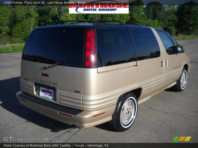 Light Beige Metallic / Beige 1994 Pontiac Trans Sport SE