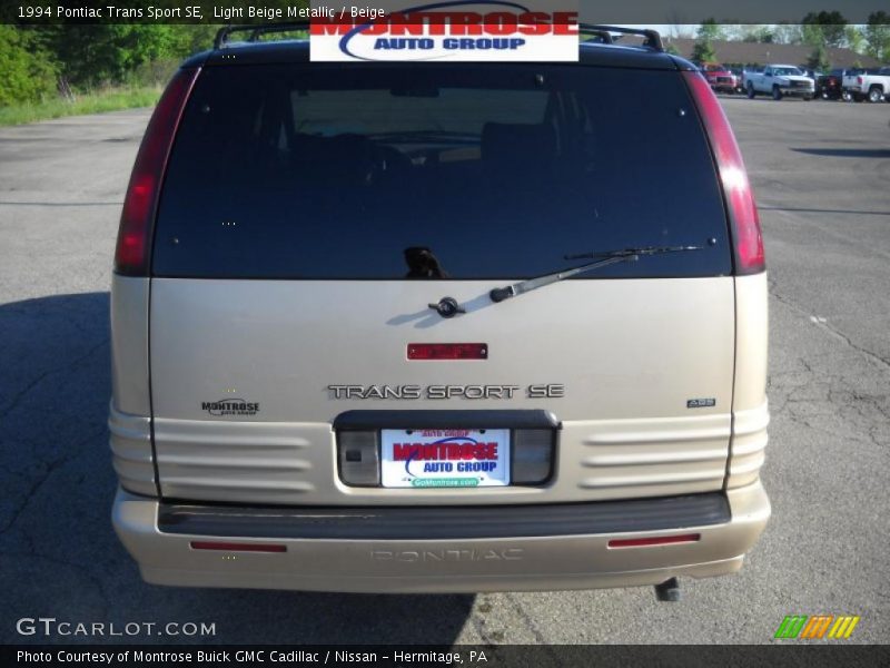 Light Beige Metallic / Beige 1994 Pontiac Trans Sport SE