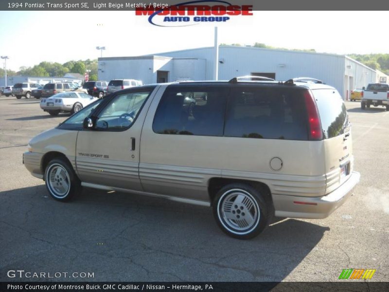 Light Beige Metallic / Beige 1994 Pontiac Trans Sport SE