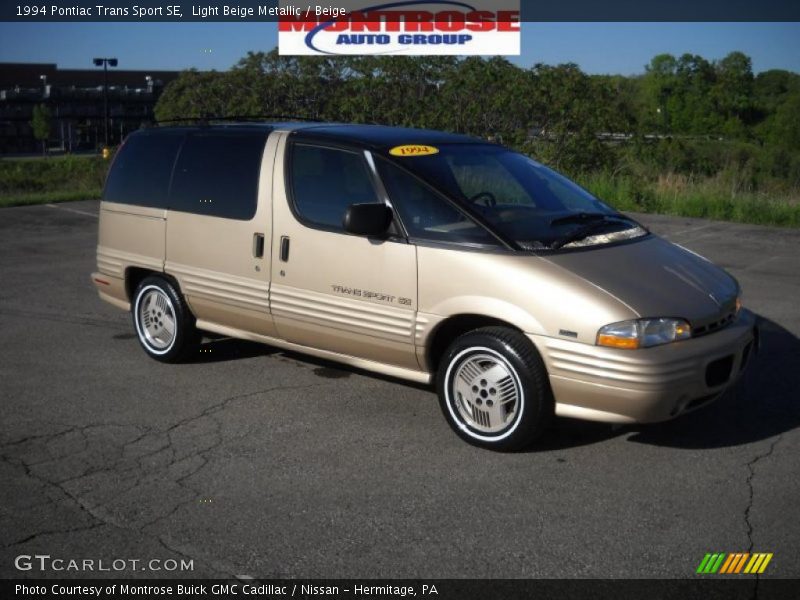 Light Beige Metallic / Beige 1994 Pontiac Trans Sport SE