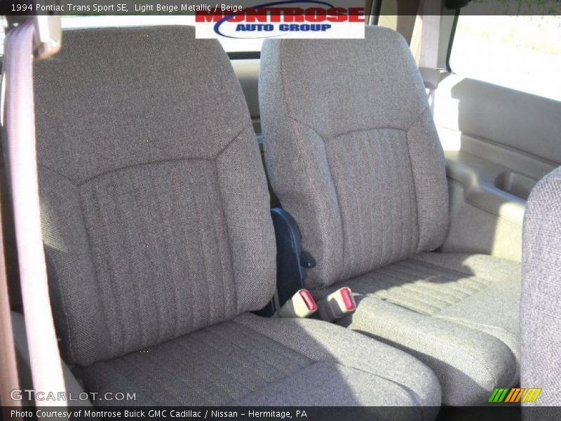 Light Beige Metallic / Beige 1994 Pontiac Trans Sport SE