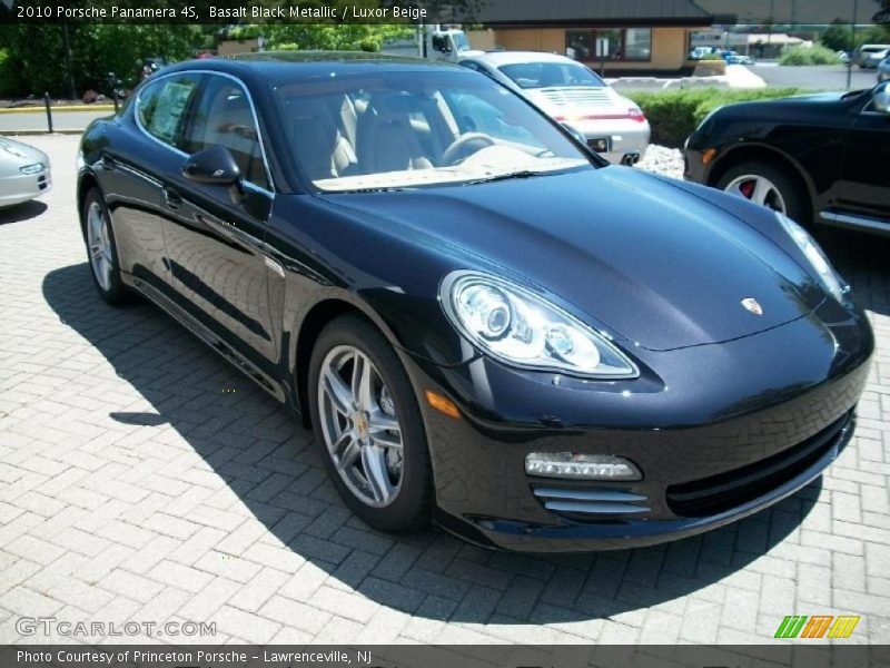 Basalt Black Metallic / Luxor Beige 2010 Porsche Panamera 4S