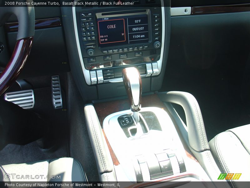 Basalt Black Metallic / Black Full Leather 2008 Porsche Cayenne Turbo