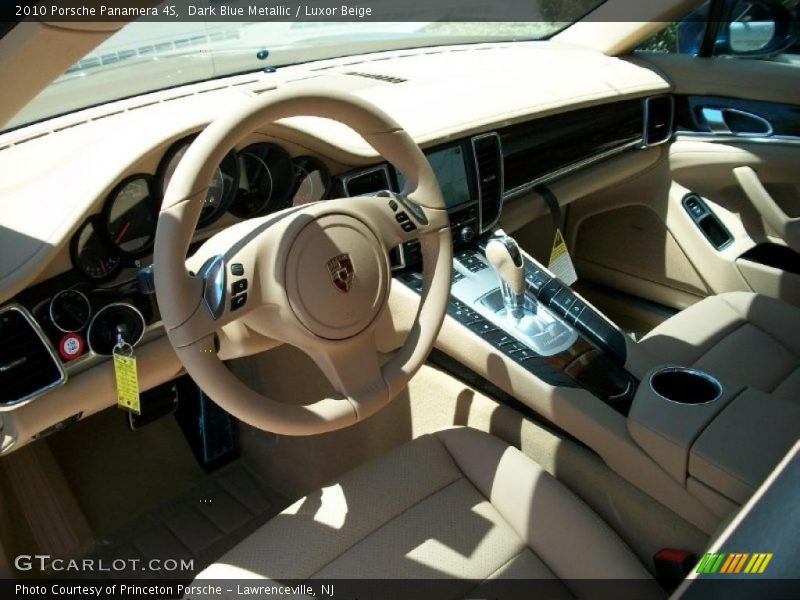 Dark Blue Metallic / Luxor Beige 2010 Porsche Panamera 4S