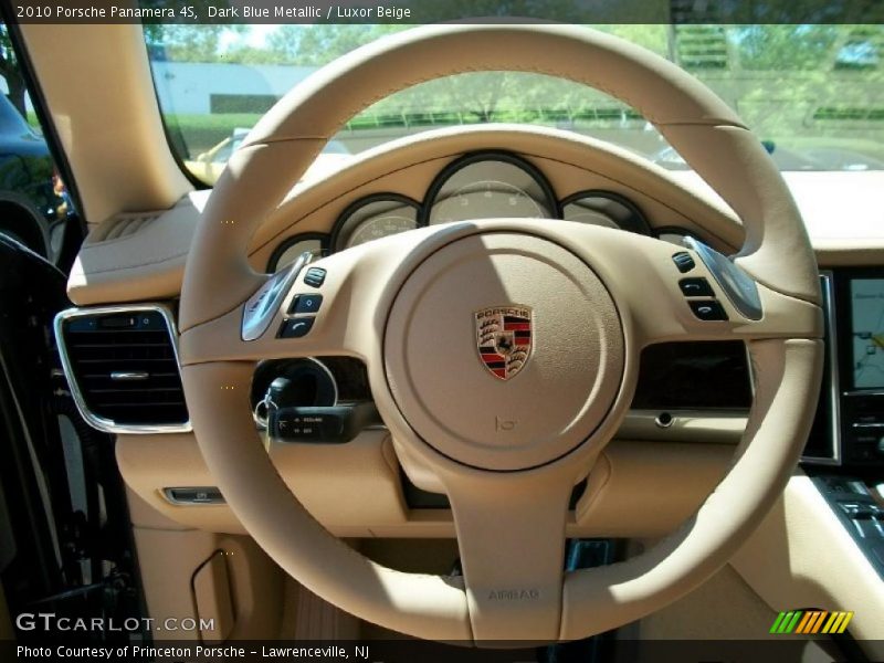 Dark Blue Metallic / Luxor Beige 2010 Porsche Panamera 4S