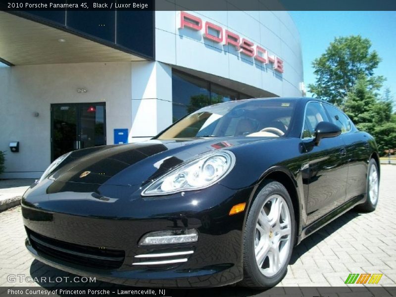 Black / Luxor Beige 2010 Porsche Panamera 4S