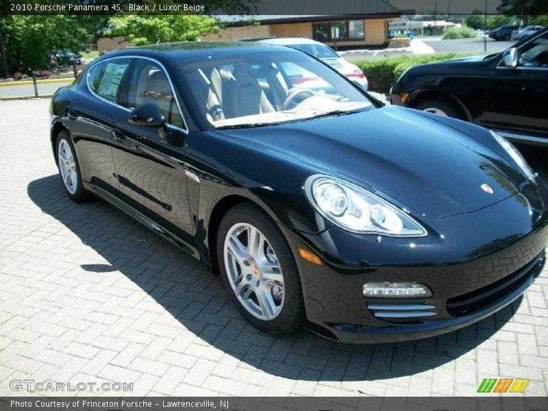 Black / Luxor Beige 2010 Porsche Panamera 4S