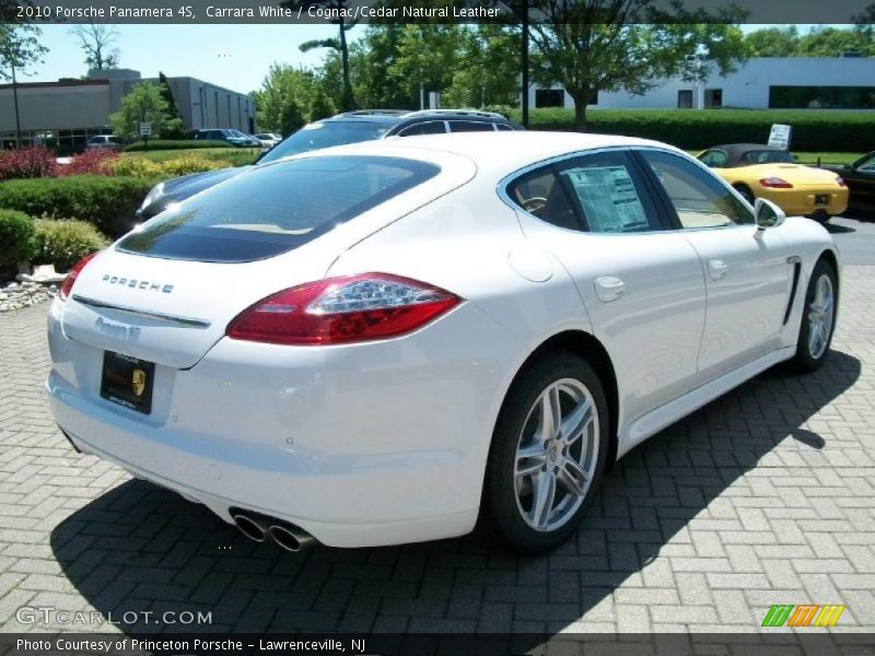 Carrara White / Cognac/Cedar Natural Leather 2010 Porsche Panamera 4S