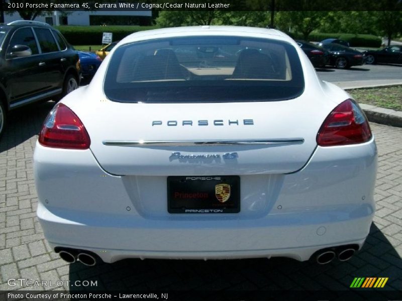 Carrara White / Cognac/Cedar Natural Leather 2010 Porsche Panamera 4S