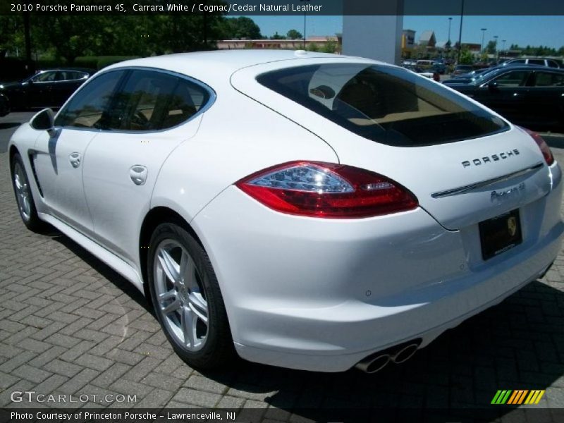 Carrara White / Cognac/Cedar Natural Leather 2010 Porsche Panamera 4S