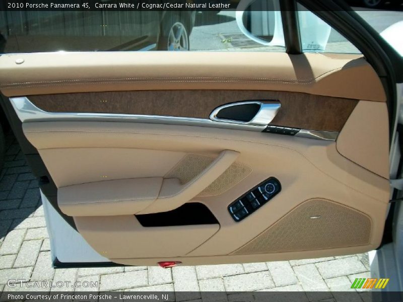 Carrara White / Cognac/Cedar Natural Leather 2010 Porsche Panamera 4S