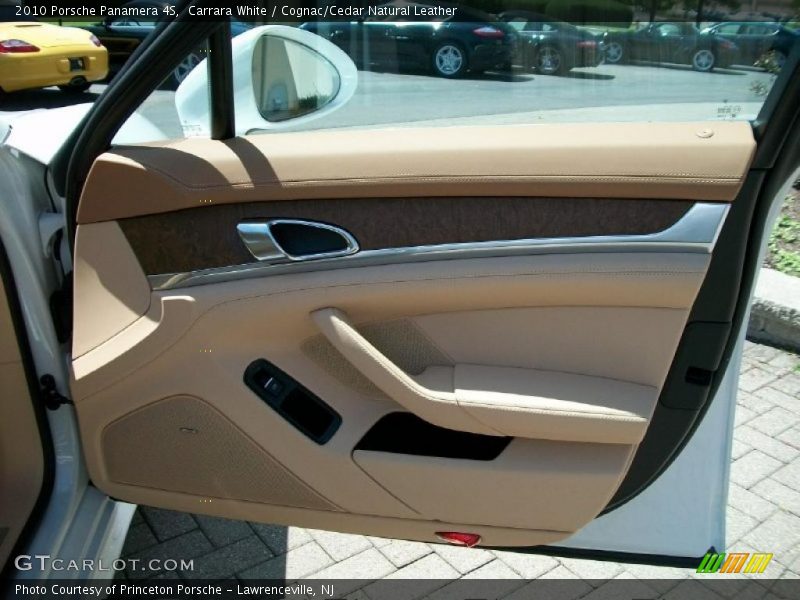 Carrara White / Cognac/Cedar Natural Leather 2010 Porsche Panamera 4S