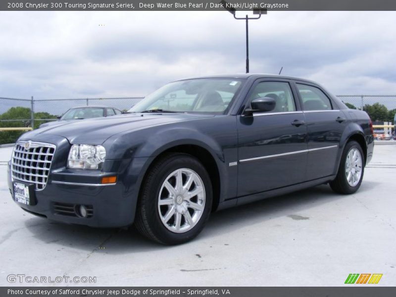 Deep Water Blue Pearl / Dark Khaki/Light Graystone 2008 Chrysler 300 Touring Signature Series