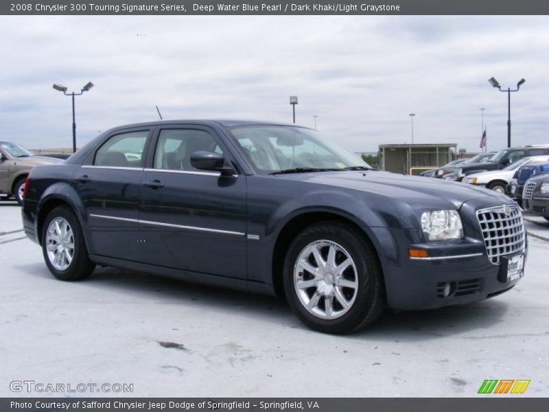 Deep Water Blue Pearl / Dark Khaki/Light Graystone 2008 Chrysler 300 Touring Signature Series
