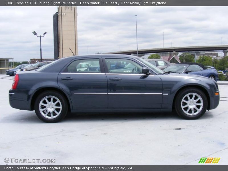 Deep Water Blue Pearl / Dark Khaki/Light Graystone 2008 Chrysler 300 Touring Signature Series
