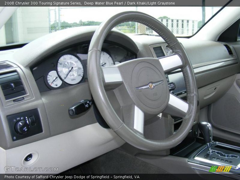 Deep Water Blue Pearl / Dark Khaki/Light Graystone 2008 Chrysler 300 Touring Signature Series