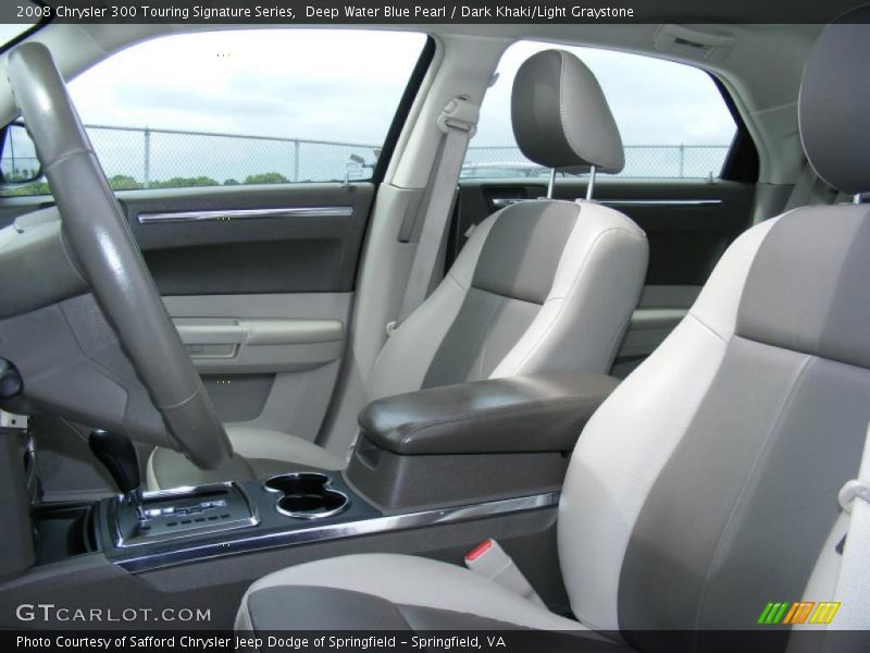 Deep Water Blue Pearl / Dark Khaki/Light Graystone 2008 Chrysler 300 Touring Signature Series