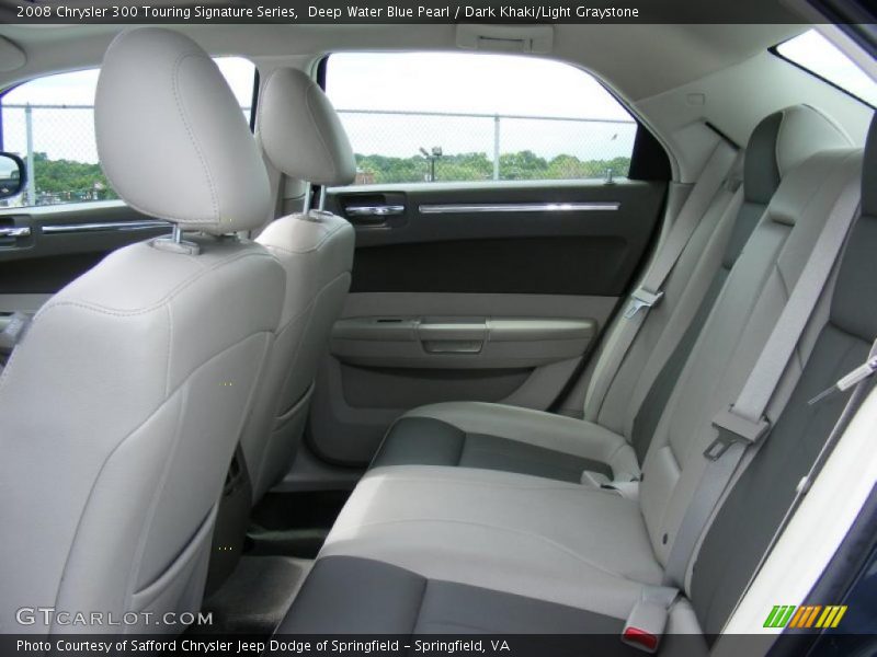 Deep Water Blue Pearl / Dark Khaki/Light Graystone 2008 Chrysler 300 Touring Signature Series
