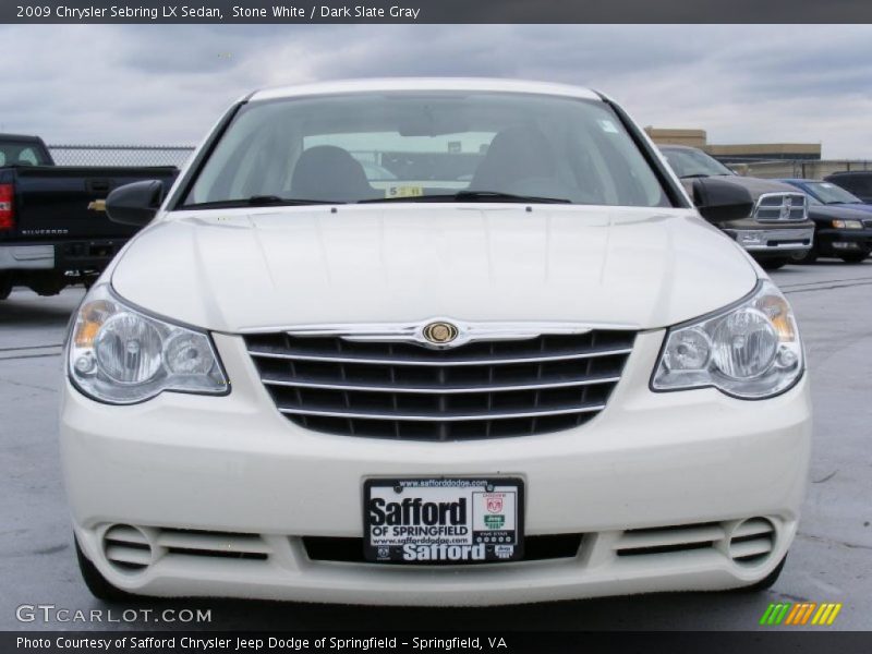 Stone White / Dark Slate Gray 2009 Chrysler Sebring LX Sedan