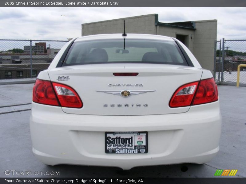 Stone White / Dark Slate Gray 2009 Chrysler Sebring LX Sedan