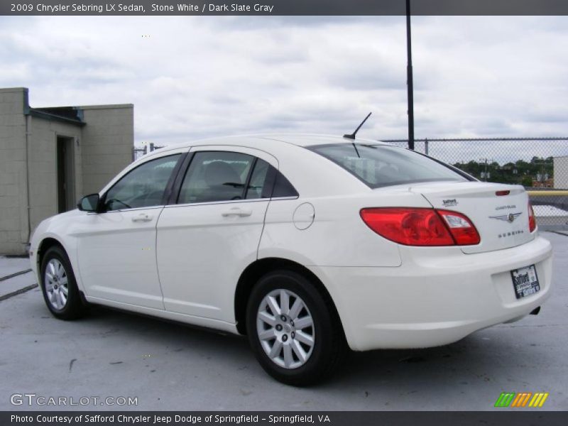 Stone White / Dark Slate Gray 2009 Chrysler Sebring LX Sedan