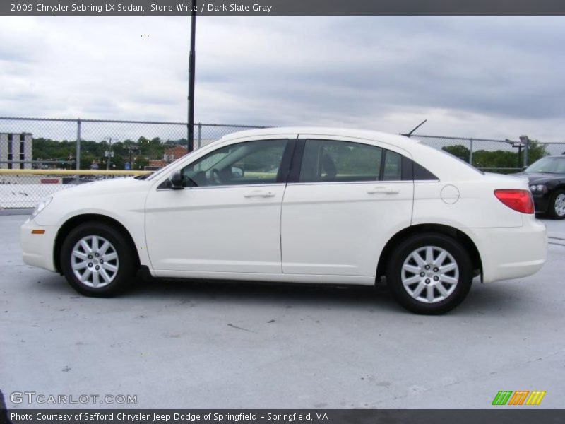 Stone White / Dark Slate Gray 2009 Chrysler Sebring LX Sedan
