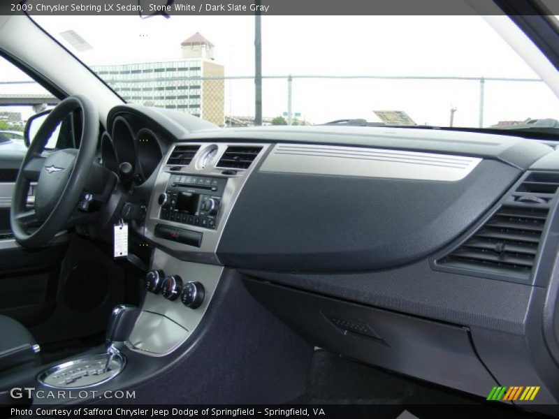 Stone White / Dark Slate Gray 2009 Chrysler Sebring LX Sedan