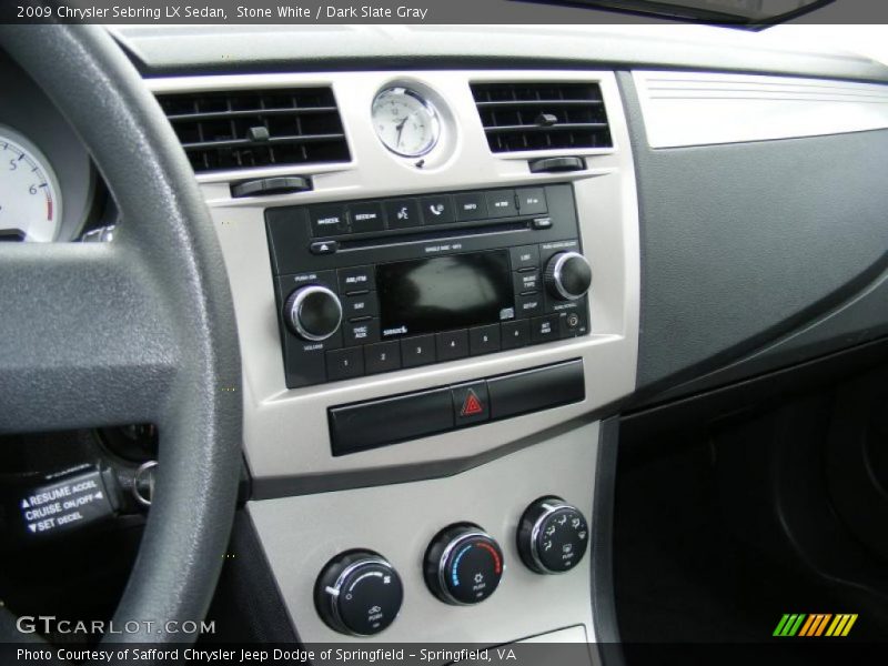 Stone White / Dark Slate Gray 2009 Chrysler Sebring LX Sedan