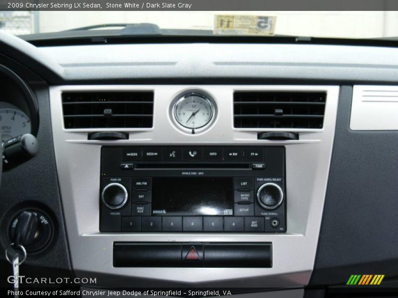 Stone White / Dark Slate Gray 2009 Chrysler Sebring LX Sedan