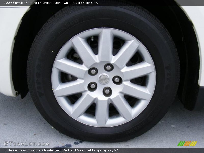 Stone White / Dark Slate Gray 2009 Chrysler Sebring LX Sedan