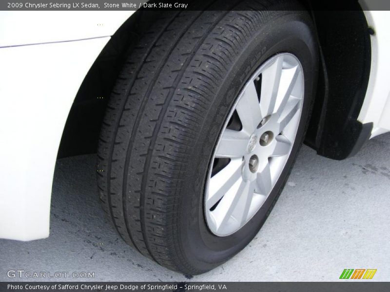 Stone White / Dark Slate Gray 2009 Chrysler Sebring LX Sedan