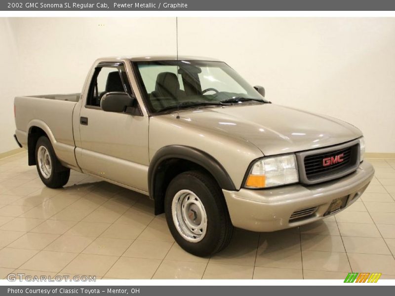 Pewter Metallic / Graphite 2002 GMC Sonoma SL Regular Cab